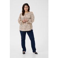 Langarm-Bluse Regular fit Nomad w. Black Deep graphic beige