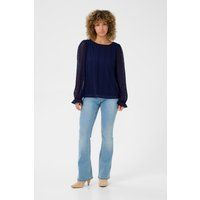 Langarm-Bluse Regular fit Ocean Cavern dark blue