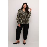 Langärmelige Bluse mit geometrischem Muster