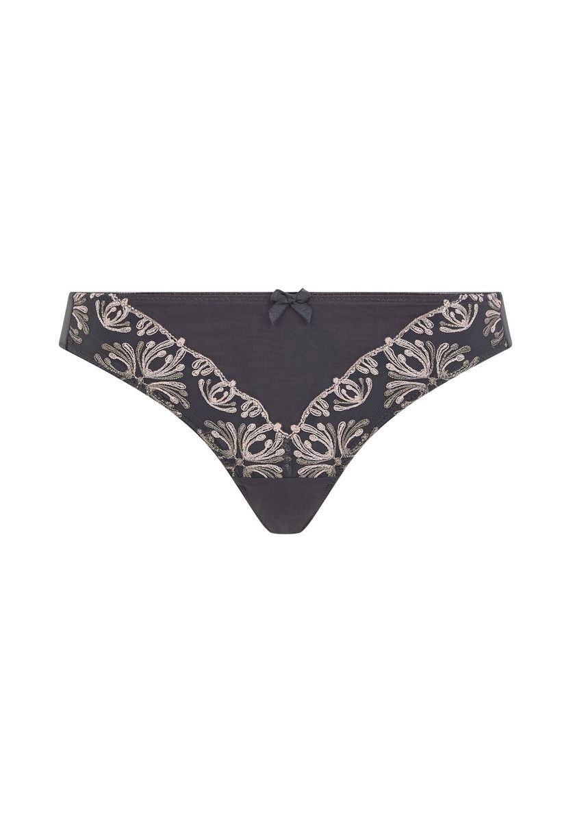 Floral bestickter Tanga Slip
