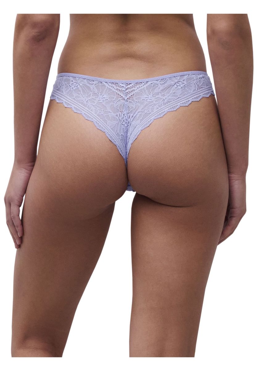 Tanga-Slip mit floraler Spitze
