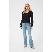 Langarm-Bluse Regular fit Pitch Blac