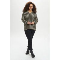 Gestreifte Langarm Bluse Top