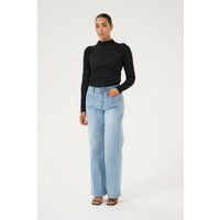 Langarm-Bluse Slim fit Black