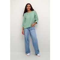 Langarm-Bluse Regular fit Granite Green