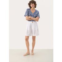 Leinenmischung Shorts mit Relaxed Fit