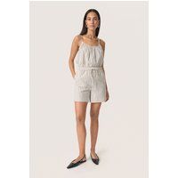 Shorts Relaxed fit Beige with Black Stripe beige