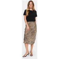 Midirock mit Animalprint Leopardenmuster