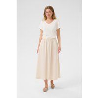 A-Linien-Midirock mit elastischer Taille