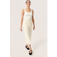 Eleganter Sandshell Slim Fit Midi Rock