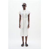 Kleid Lockere Passform white