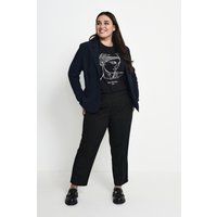 Klassischer, taillierter Blazer in Marineblau