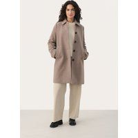Jacke Classic fit Mink Melange beige