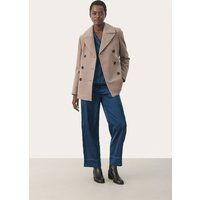 Jacke Classic fit Mink Melange beige