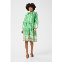 Kleid Feminine Green Paisley Border multicolour