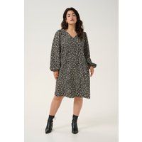 Fließendes A-Linien Kleid mit langen Ärmeln