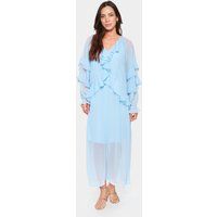 Kleid Lockere Passform Chambray Blue