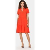 Gestuftes Kurzarm Freizeitkleid
