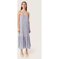 Geblümtes Midi-Trägerkleid