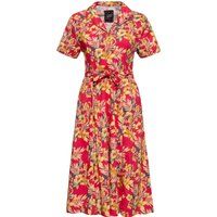 Tropisches Midi Swing Kleid mit Print