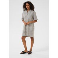 Gestreiftes Baumwollkleid in lockerer Passform