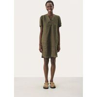Kleid Gerade Passform olive