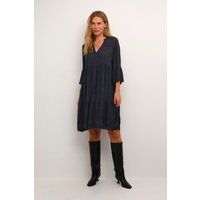 Kleid A-shape brown navy
