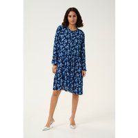 Blumenkleid Midi-Kleid mit Stufen
