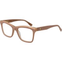 Quadratische Beige Acetat Brillenfassung