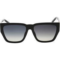 Markante, dick gerahmte, eckige Sonnenbrille