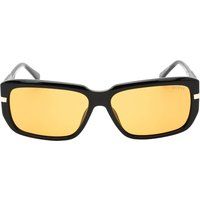 Schwarze Rahmen braune Gläser Sonnenbrille