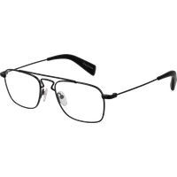 Matte Schwarze Metall Aviator-Brille