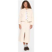 Jeansjacke Lockere Passform Creme