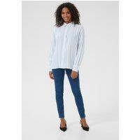 Langarm - Hemd Loose fit Chalk/Soft Chambray Stripe white blue