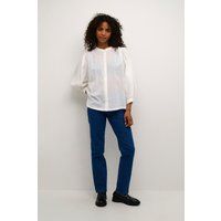 Langarm - Hemd Baggy fit Chalk white
