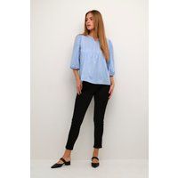Top mit Dreiviertelärmeln und Häkeldetails