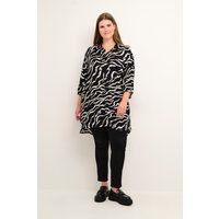 Langarm - Hemd Loose fit Black / Antique Zebra Print black multi