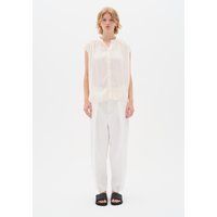 Ärmellose Bluse mit Knopfleiste