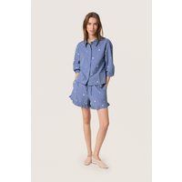 Kurzarmhemd Gerade Passform Medium Blue denim
