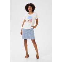 T-shirt Loose fit Blue Yellow Motel white multi