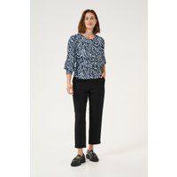 T-shirt Regular fit Blue / Black graphic black blue
