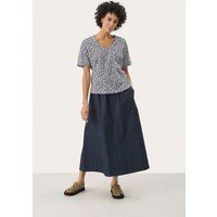 T-shirt Relaxed fit Navy Mini Grid Flower floral