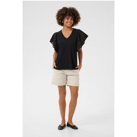 T-Shirt mit lässigem Schnitt Schwarz black