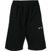 Schwarze Logo-Sweatshorts