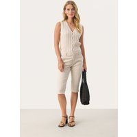 Klassische Beige Caprihose