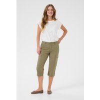 Caprihose Regular fit Dusky Green Wash green
