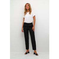 Klassische, hoch taillierte Hose mit geradem Bein