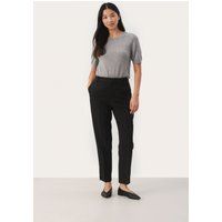Klassisch geschnittene, knöchellange, schmal zulaufende Hose