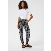 Pants Suiting Regular fit Black / Chalk Paisley black offwhite