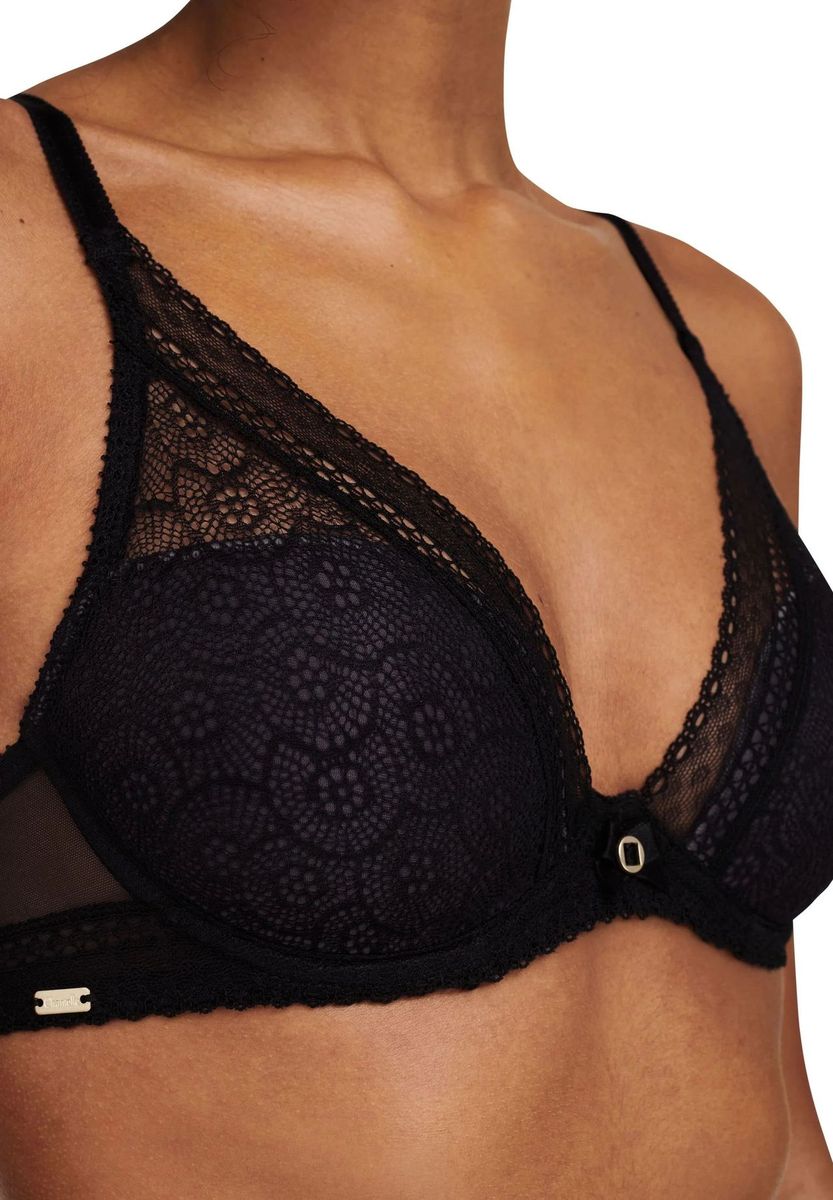 Push-Up BH mit Spitze und herausnehmbaren Pads